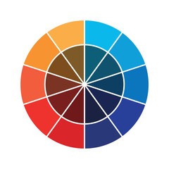 Fototapeta premium Color Wheel | Interactive Color Theory Tool | Attractive color wheel