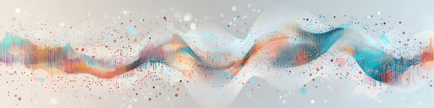 background with soft pastel waves blend in motion
