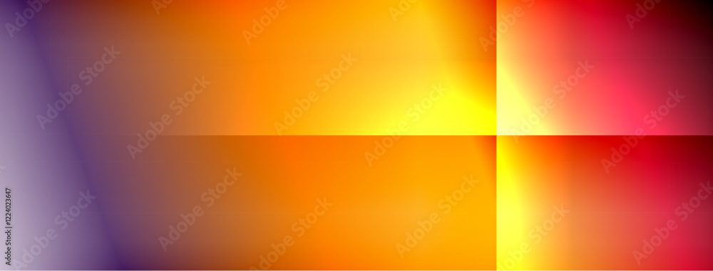 Poster Dynamic shadow lines with gradient colors geometric background