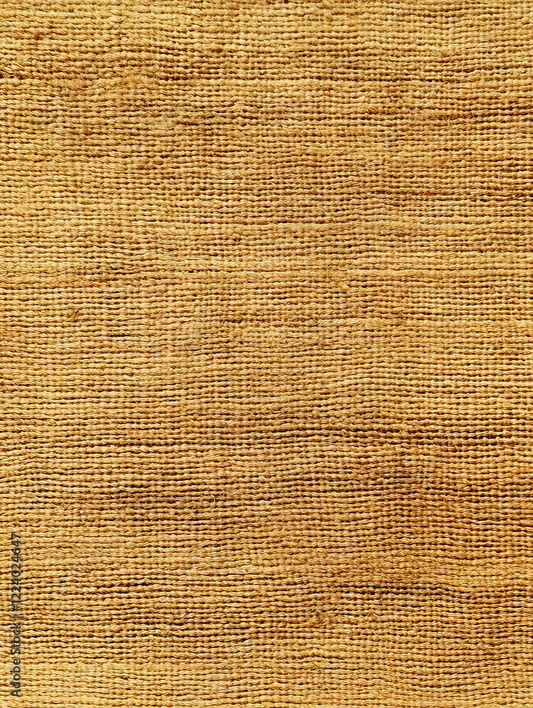 Aufkleber Natural Brown Burlap Fabric Texture for Rustic and Organic Craft and Design Use : Generative AI