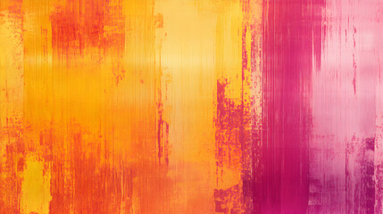un fondo de pintura amarillo con rosa con pinceladas de pintura en acuarela acrilico o al oleo con espacio de copia para cuadro decorativo o diseño