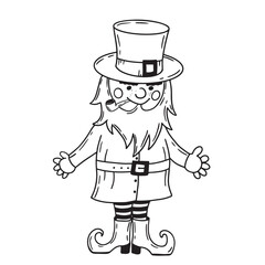 A Whimsical Character Illustration featuring a Top Hat and a Beard that captivates viewers