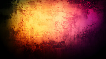 Obraz premium un fondo con textura de pintura rosa con amarillo rodeada de un marco negro fondo abstracto con espacio de copia diseño artistico
