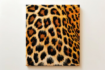 digital animal print, high-resolution white background leopard print without fur