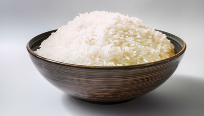 A bowl of fluffy white rice, ready to be enjoyed.
