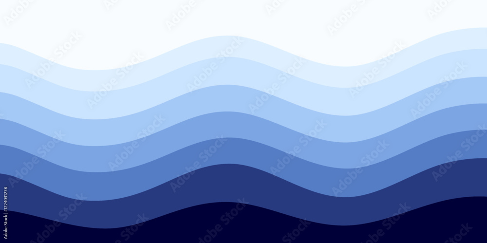 Aufkleber abstract wave background with colorful shapes vector.