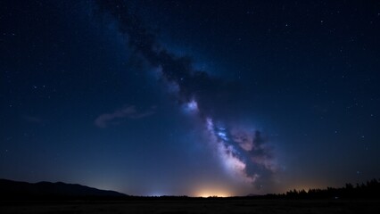 A perfectly clear night showcasing the full glory of the Milky Way in all its splendor.
