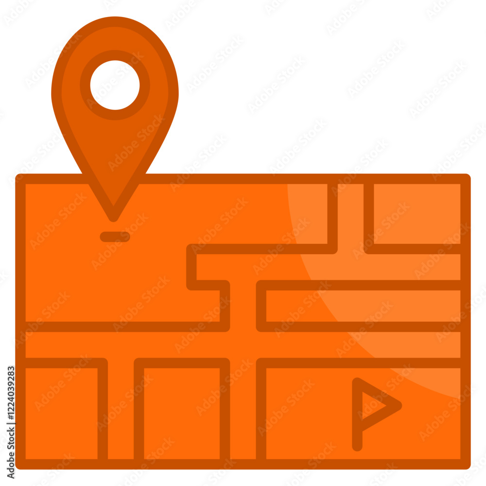 Poster pathway icon element for design