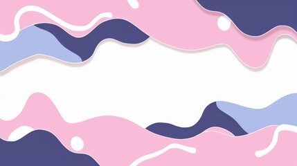 Abstract Pink, Purple, and Blue Wave Background Design
