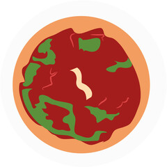 bubur Indonesian food Illustration