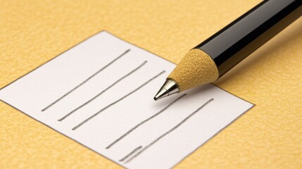 A blank achievement tracker on a desk, perfect for outlining long-term goals.