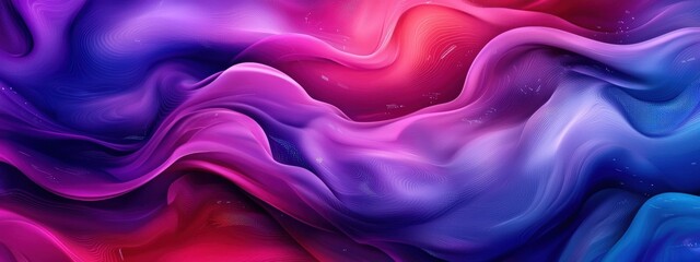 Obraz premium Colorful Abstract Design with Flowing Textures and Gradients in Shades of Purple, Pink, and Blue