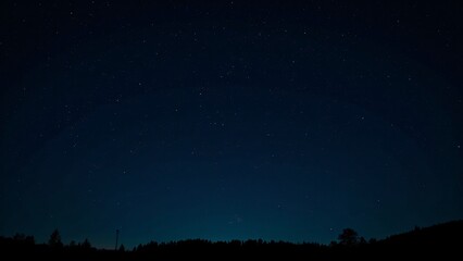 Fototapeta premium A night sky with shooting stars streaking across a starry canvas.