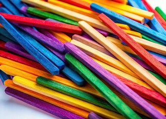 Colorful Wooden Sticks Illustrating 5Ws 1H - Question & Answer Concept