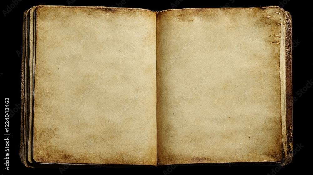 Aufkleber a notebook with a blank page ready for mapping out long-term goals and aspirations.