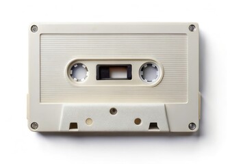 Vintage Audio Cassette Tape Blank Label 70s 80s 90s Retro Music Nostalgia Drone Photography