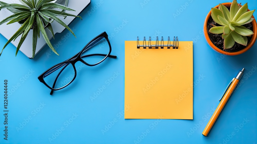 Poster a vision board with empty spaces for writing long-term goals and objectives.