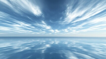 Obraz premium Endless sky view from a mountaintop perspective, with clouds stretching far into the distance.