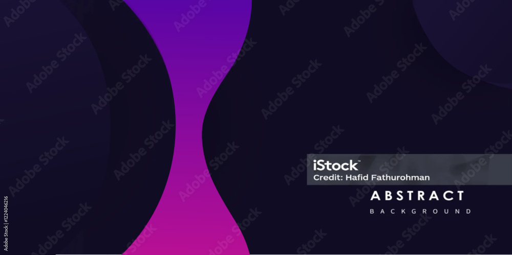 Poster abstract wave background with colorful shapes vector.