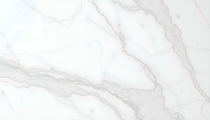 Obraz premium Luxurious White Marble Texture: Elegant Gray Veining, Glossy Finish art stone clean decor 