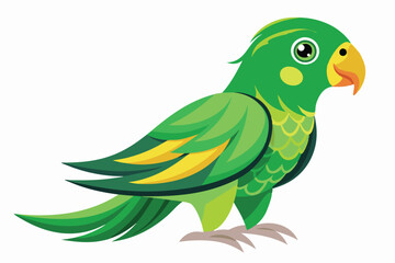 Lime Light A Green Parrot's Stand C.eps © farzana