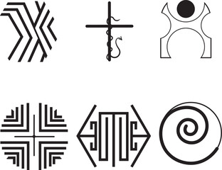 Set of Sign Symbol Logo elements design. for your elements logo, design or brand and icon