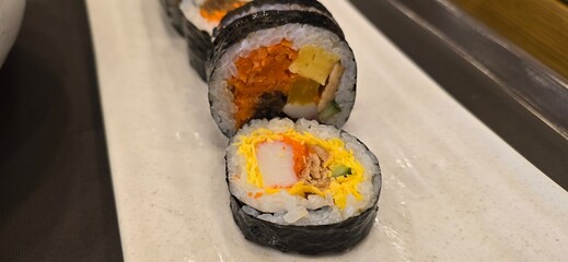Kimbap on the grill