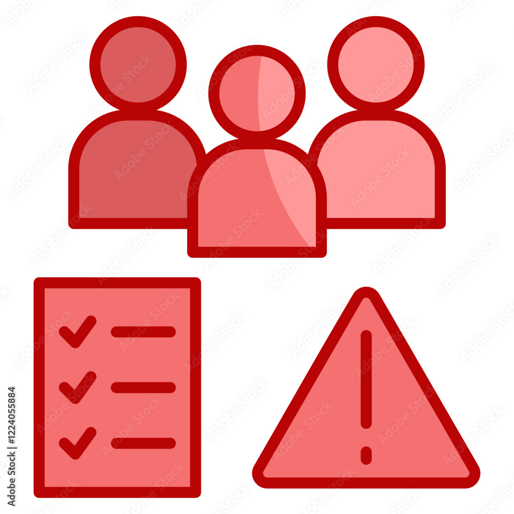 Poster evaluation icon element for design