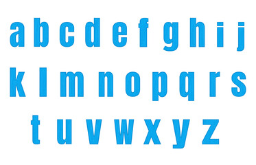 set of colorful line alphabet vector design
