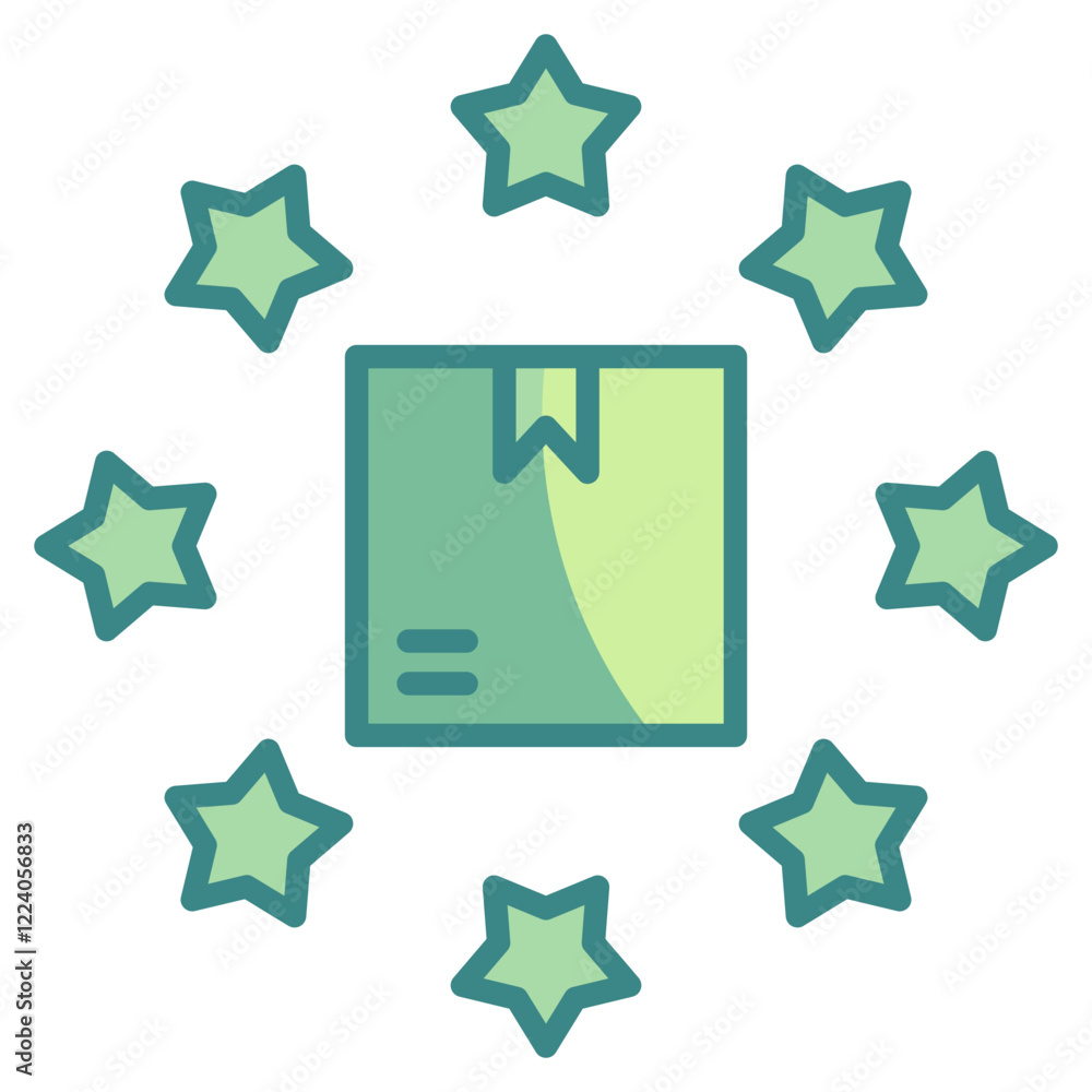 Poster rating icon element for design