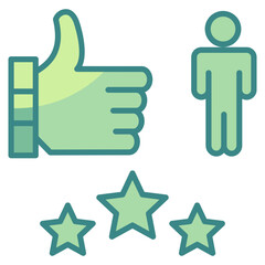 Thumbs Up  Icon Element For Design