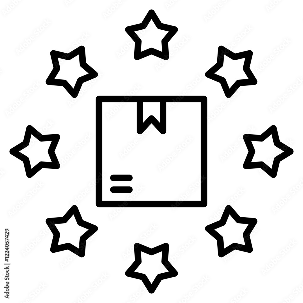 Poster rating icon element for design