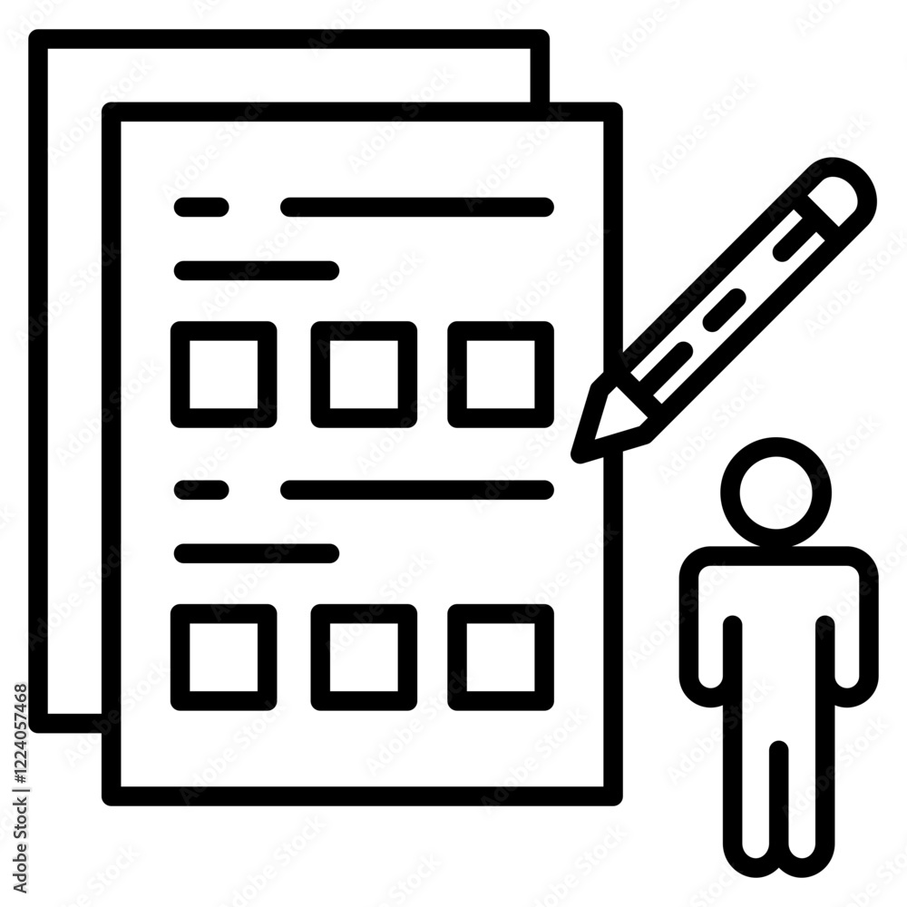 Poster form icon element for design