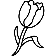 Tulip Line Icon