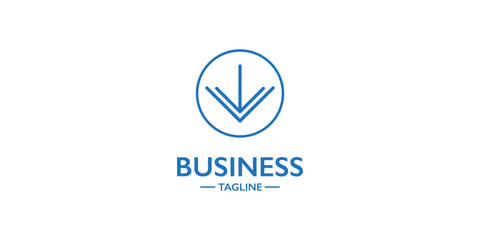 Simple innovative business logo design for company