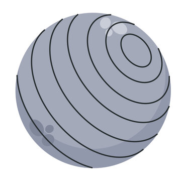 Stability Ball Fitness Illustration