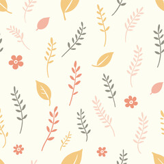 Whimsical Botanical Tapestry: A Delicate Dance of Nature's Elements