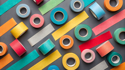 colorful paste tape Material