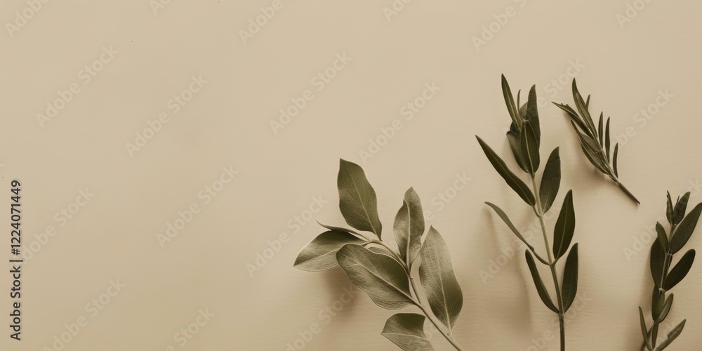 Poster a minimalist aesthetic featuring a light olive backdrop, minimalist design elements arranged symmetr