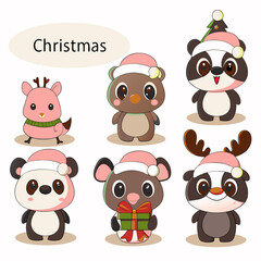 Six adorable Christmas animals. (5)