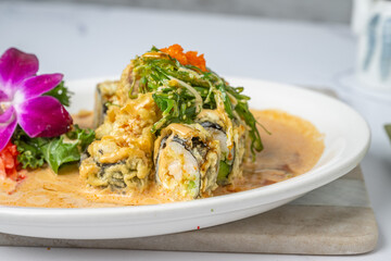 thai asian sushi food