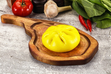 Asian stuffed steamed Bun Bao