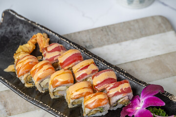 thai asian sushi food