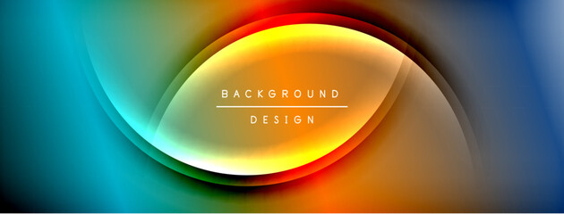 Bright rainbow style color gradient with curve round shape line background. Vector Illustration For Wallpaper, Banner, Illustration, landing page