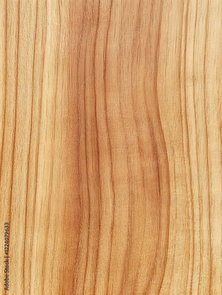 Poster Natural Light Brown Wood Texture with Subtle Grain Patterns Visible for Use in Design : Generative AI