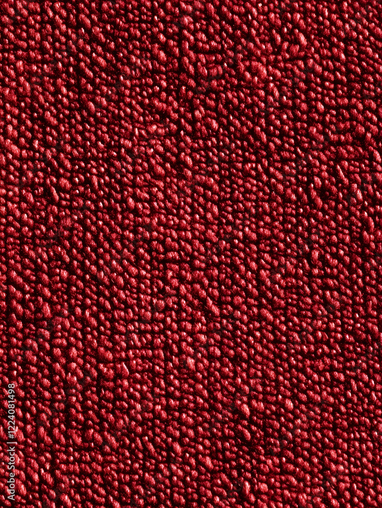 Poster bold red textile fabric closeup with rich texture and detailed weave : generative ai