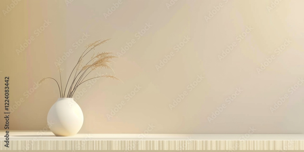 Poster a minimalist aesthetic featuring a light sage backdrop, minimalist design elements arranged symmetri