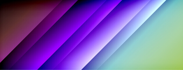 Obraz premium Dynamic shadow lines with gradient colors geometric background