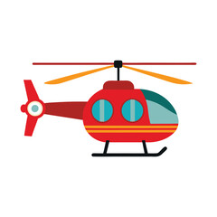 helicopter isolated on white background