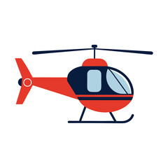 helicopter isolated on white background